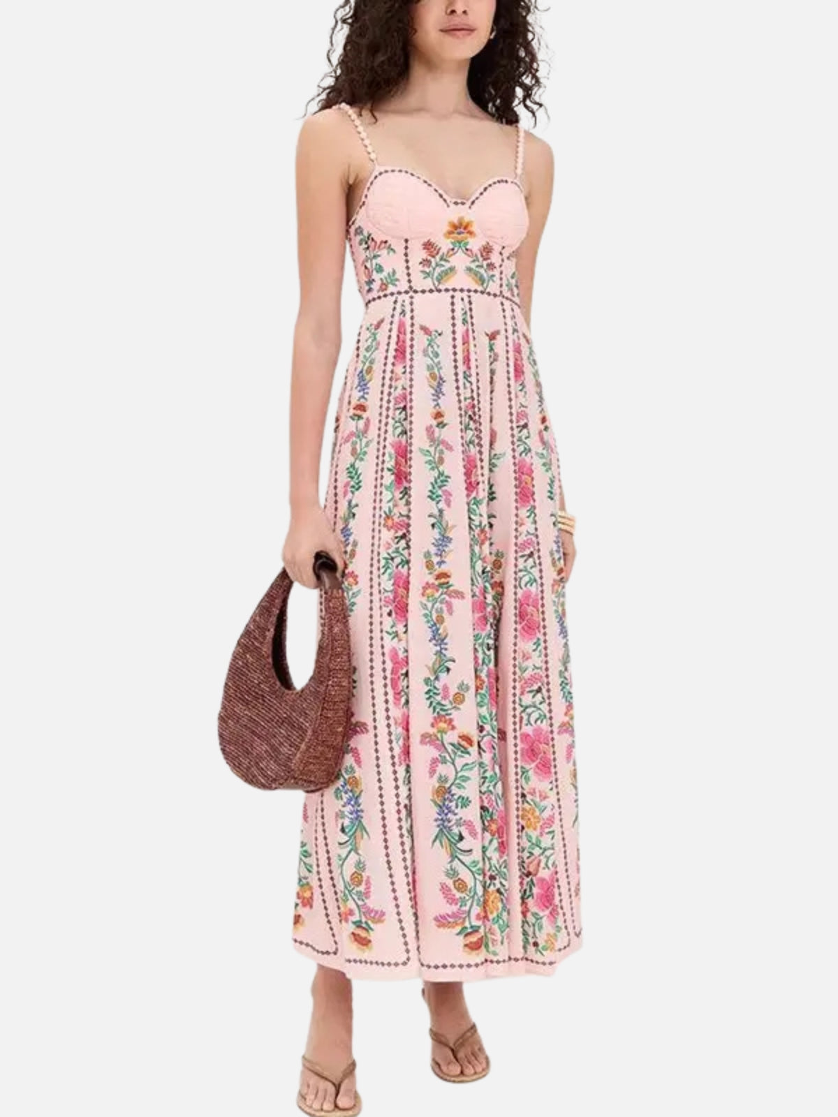 ALYRA Beaded Strap Holiday Dress – Summer 2025