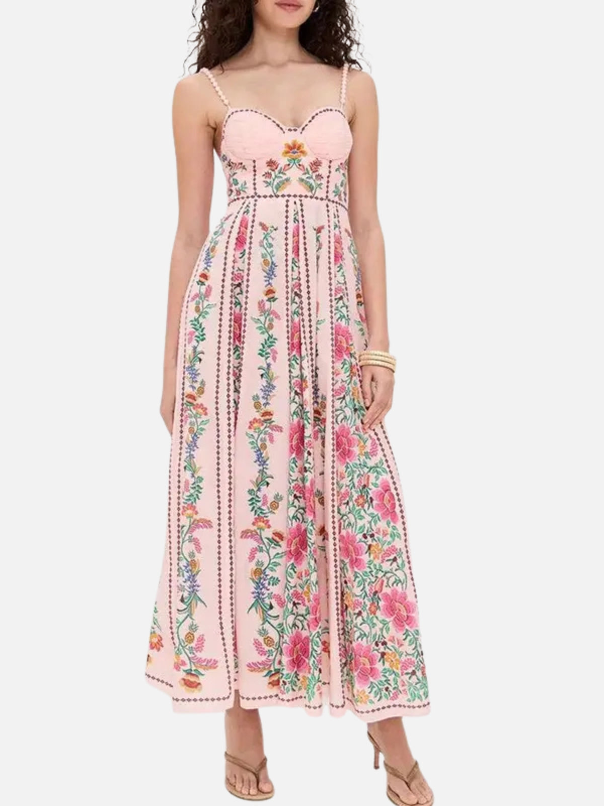 ALYRA Beaded Strap Holiday Dress – Summer 2025