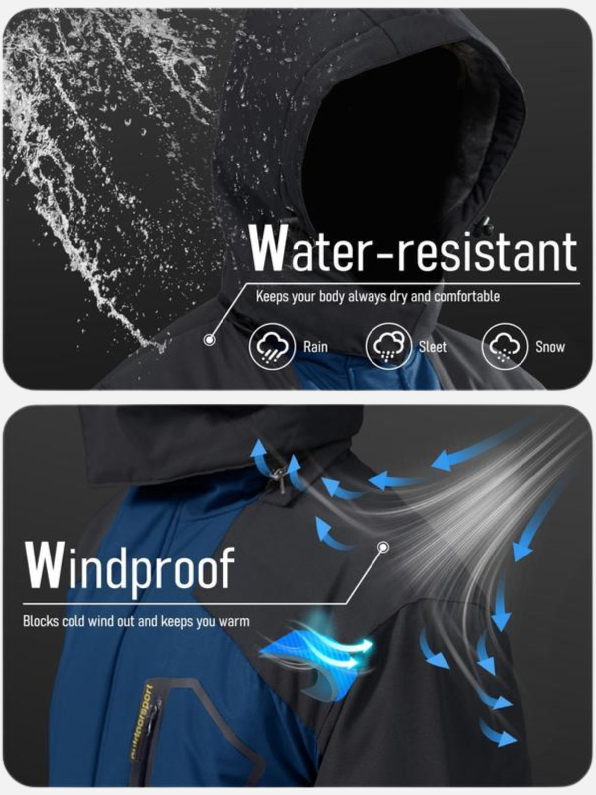 AlpineShield Men’s & Women’s Outdoor Jacket – Heavy-Duty Winter Warmth