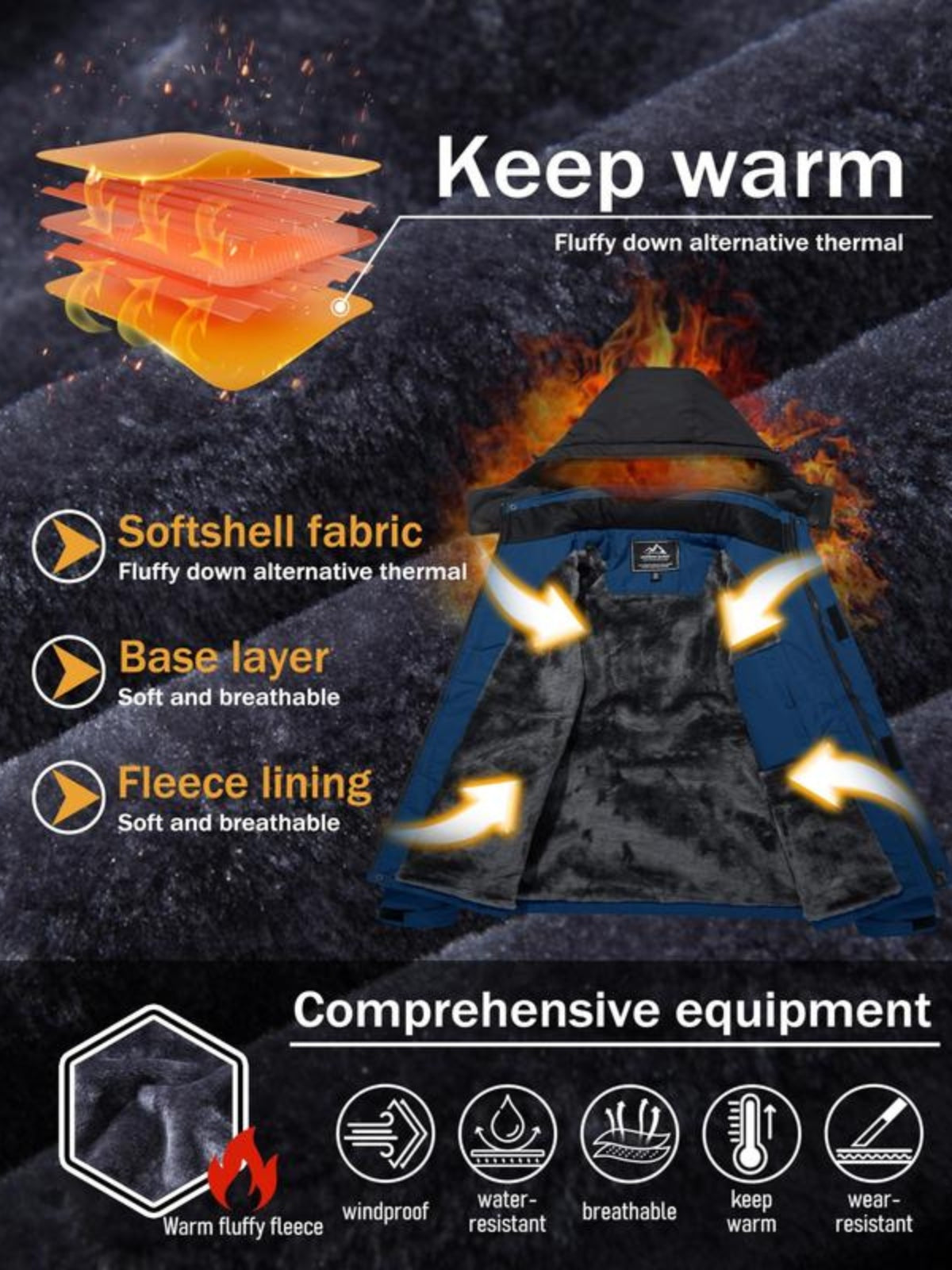 AlpineShield Men’s & Women’s Outdoor Jacket – Heavy-Duty Winter Warmth