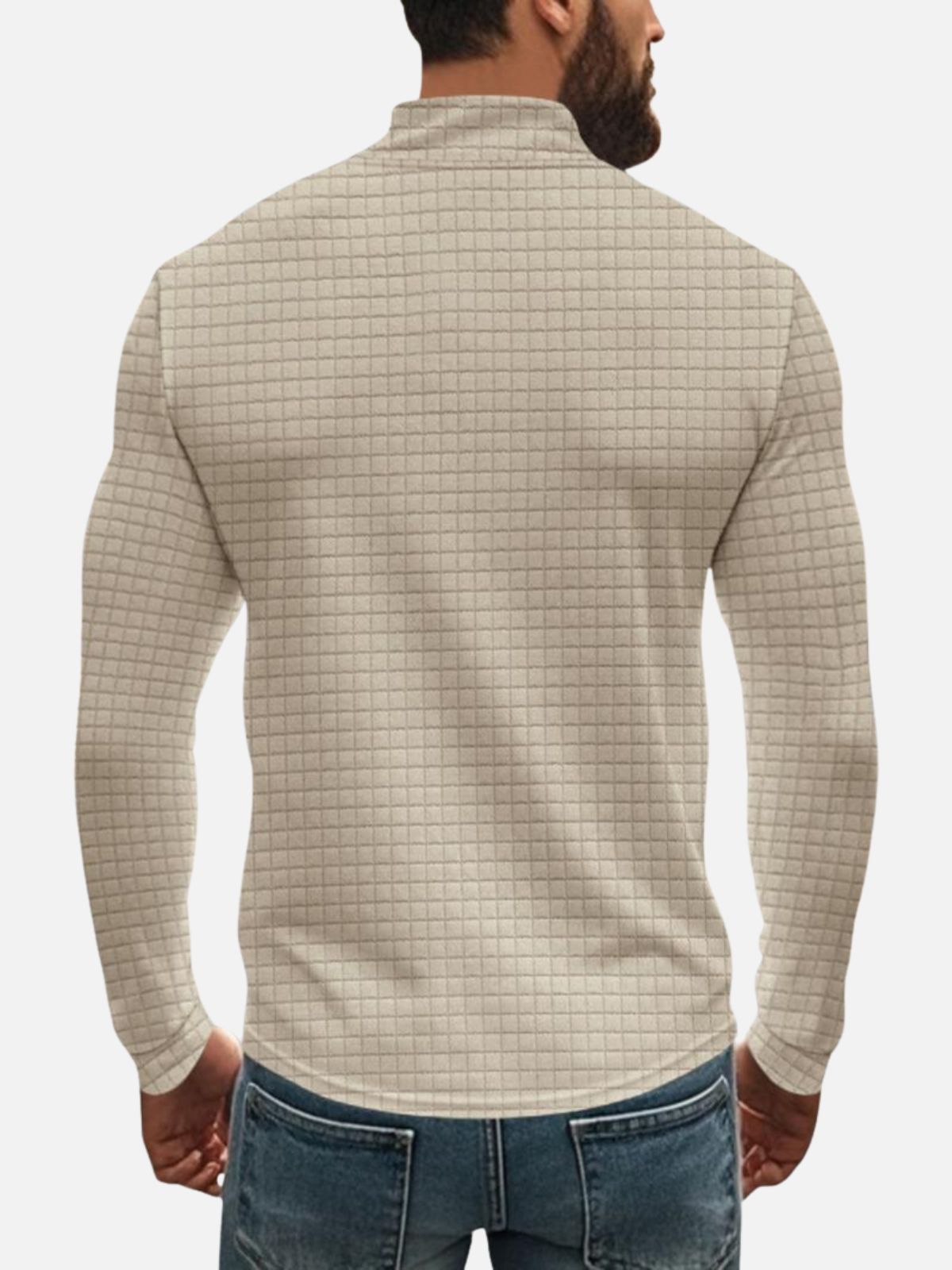 AEROStretch Non-Iron Check Half-Zip Sweatshirt